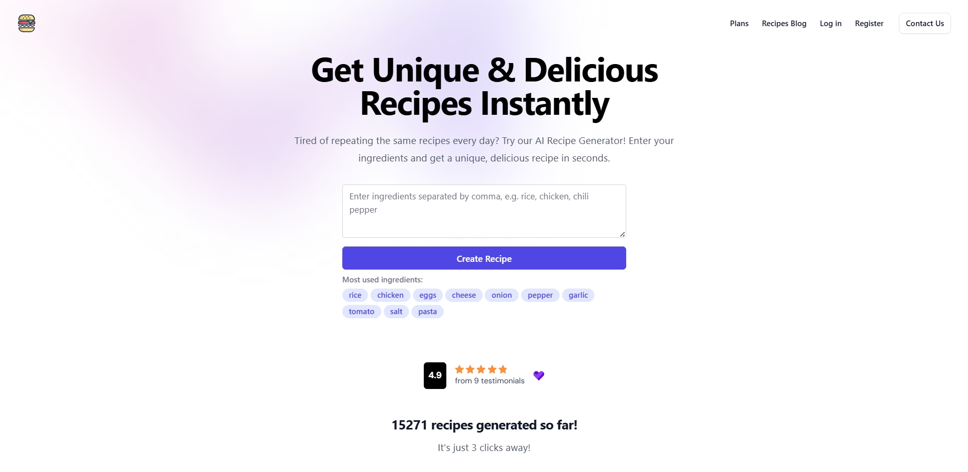 Recipe Generator by Lionix